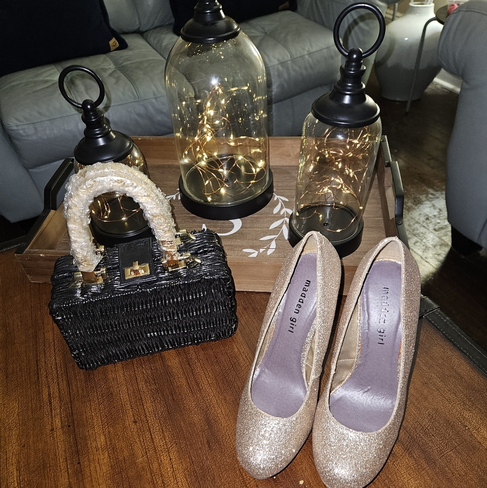 Madden Girl Gold Stilettos